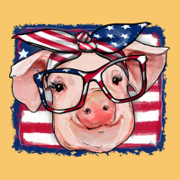 American Flag Pig Vintage Hoodie | Teevron