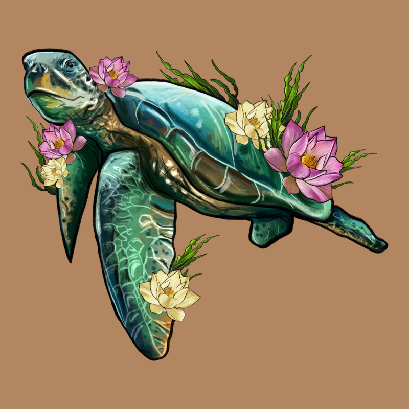 Sea Turtle With Lotus Long Sleeve Tee by Artiststas | Teevron