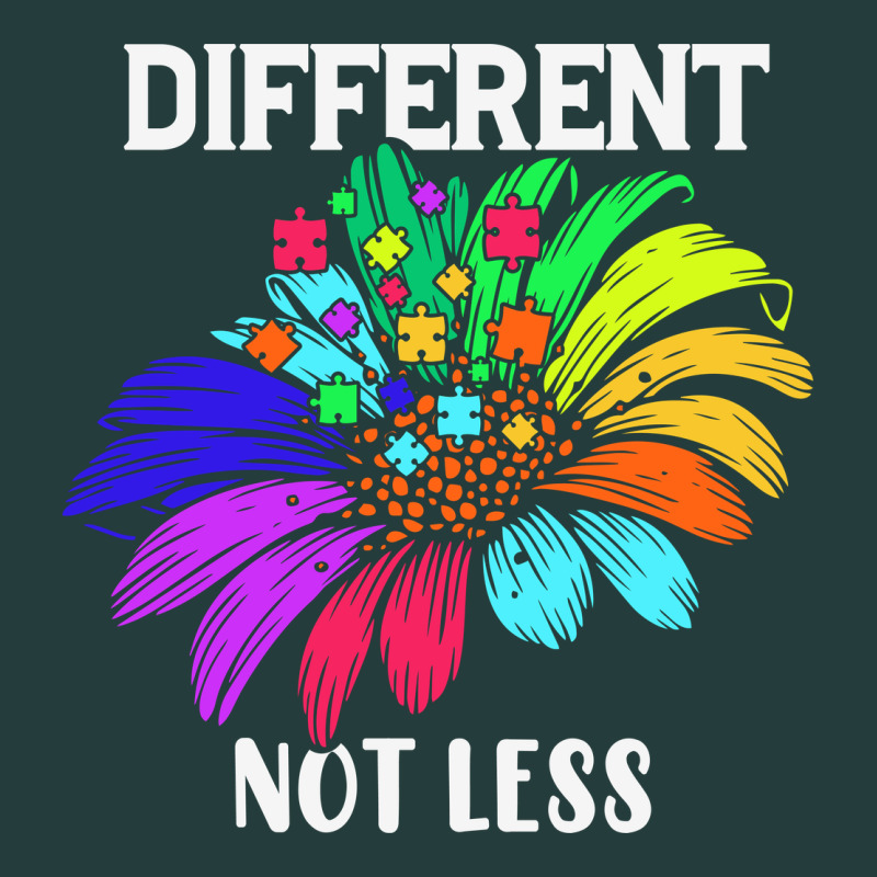 Different Not Less Daisy Autism Puzzle Classic Tee by CowhideDigitalArt | Teevron