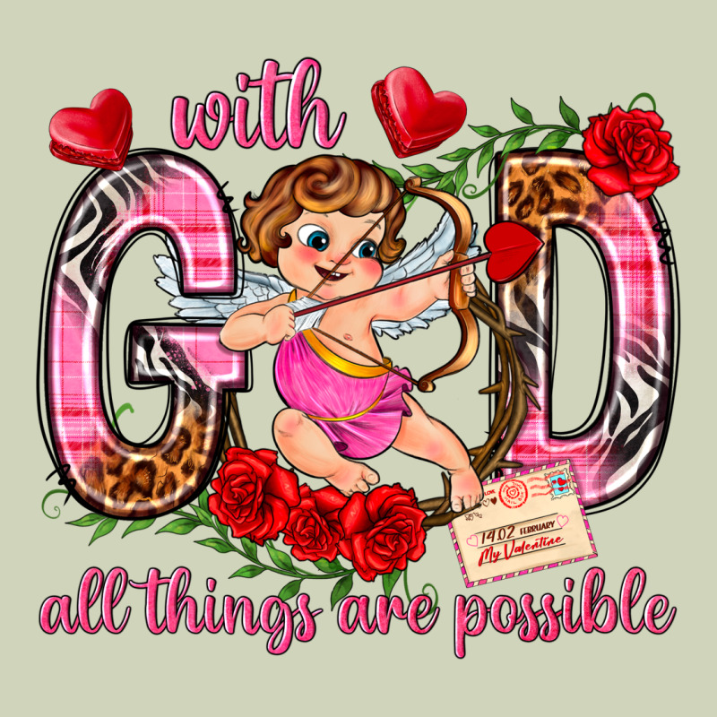 With God All Things Are Possible Heavyweight Hoodie by NancyCooperArtShop | Teevron