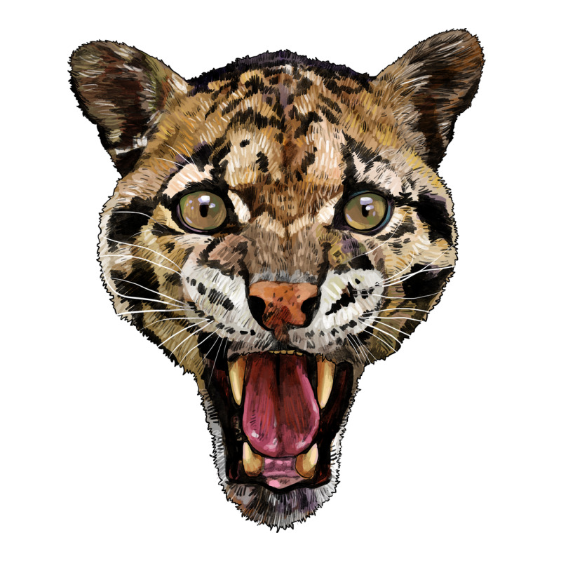 Ocelot Head Zipper Hoodie by LillyAllenDesigns | Teevron