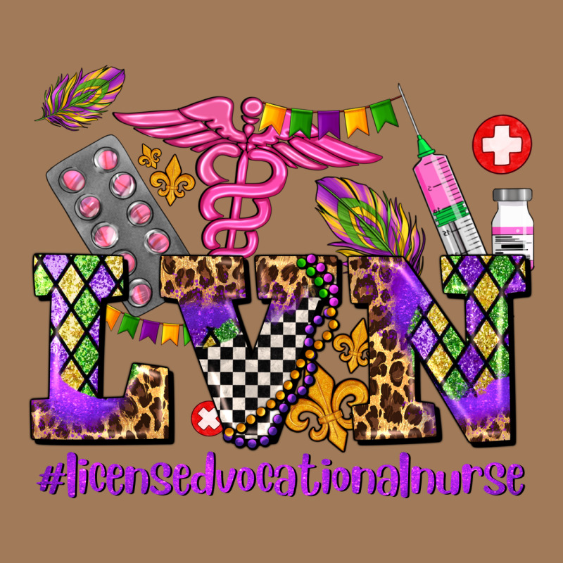 Mardi Gras  Lvn Licensed Vocational Nurse Classic Tee by AdoDesignShop | Teevron