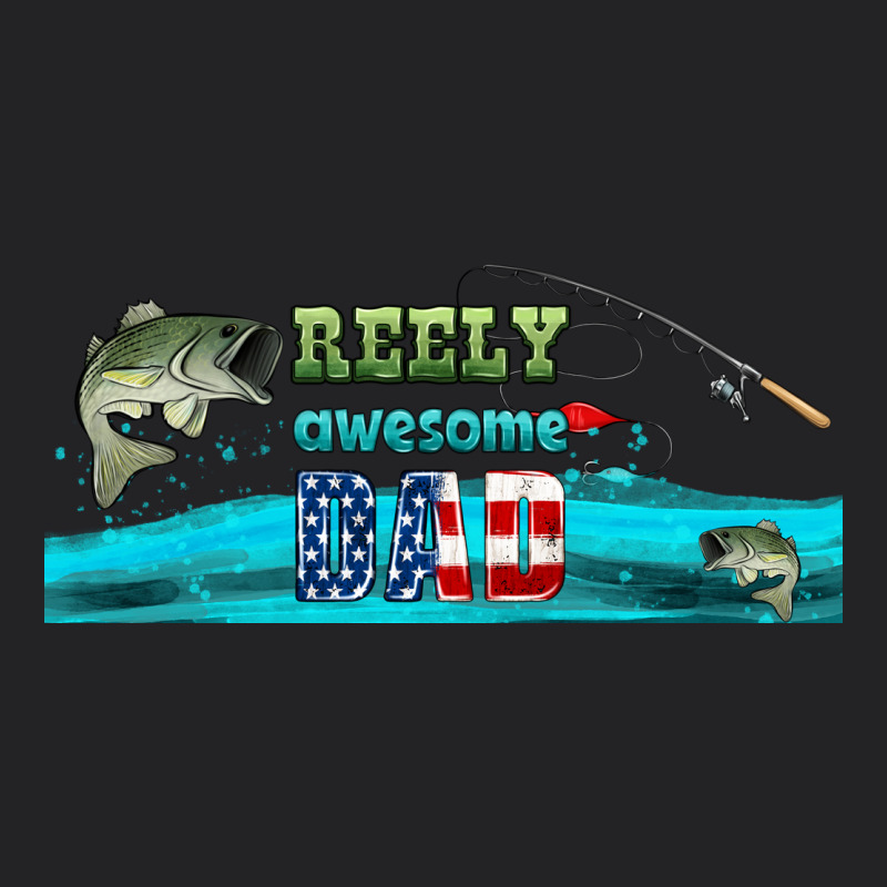 Reely Awesome Dad  Libbey Glass Vintage Tee by HRA Design Shop | Teevron