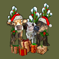 Western Christmas Cows And Cactuses Classic Tee | Teevron