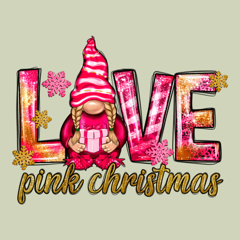 Love Pink Christmas Gnome Heavyweight Hoodie by NancyCooperArtShop | Teevron