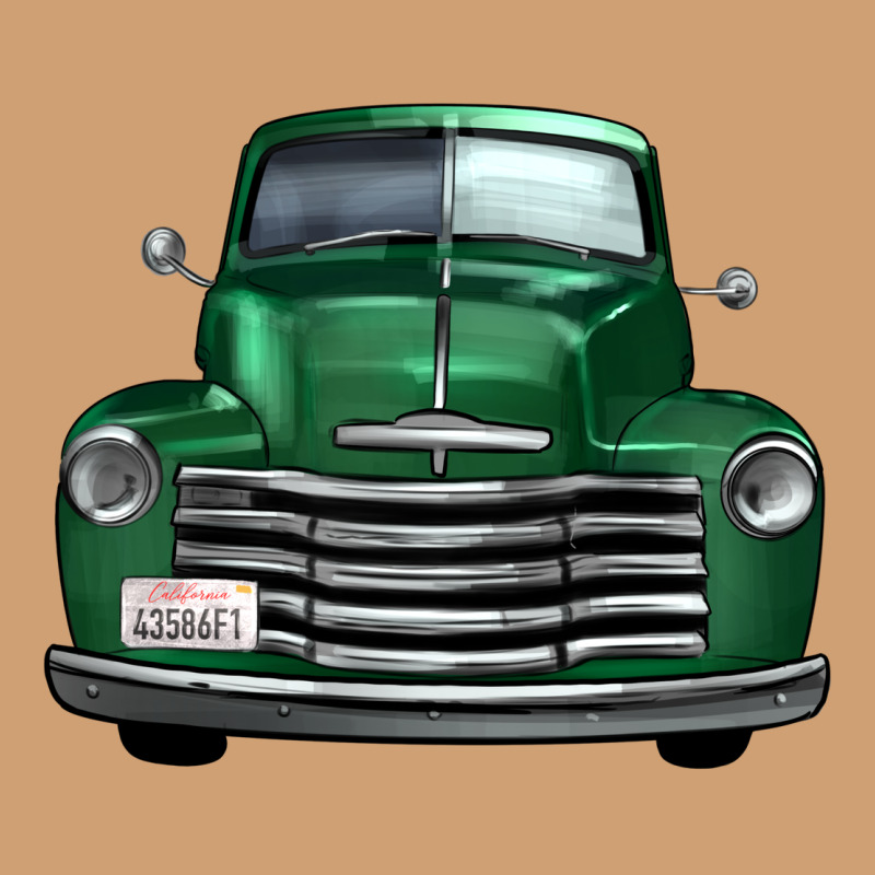 Western Green Truck Front View Vintage Tee by FaDigitalArtStudio | Teevron