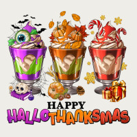 Happy Hallothanksmas Coffee Cups Zipper Hoodie | Teevron