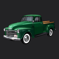 Western Green Truck Right 34 View Vintage Tee | Teevron
