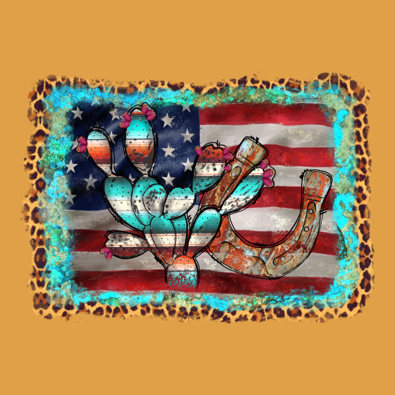 Flag Cactus Horseshoe Premium Hoodie by AdoDesignShop | Teevron