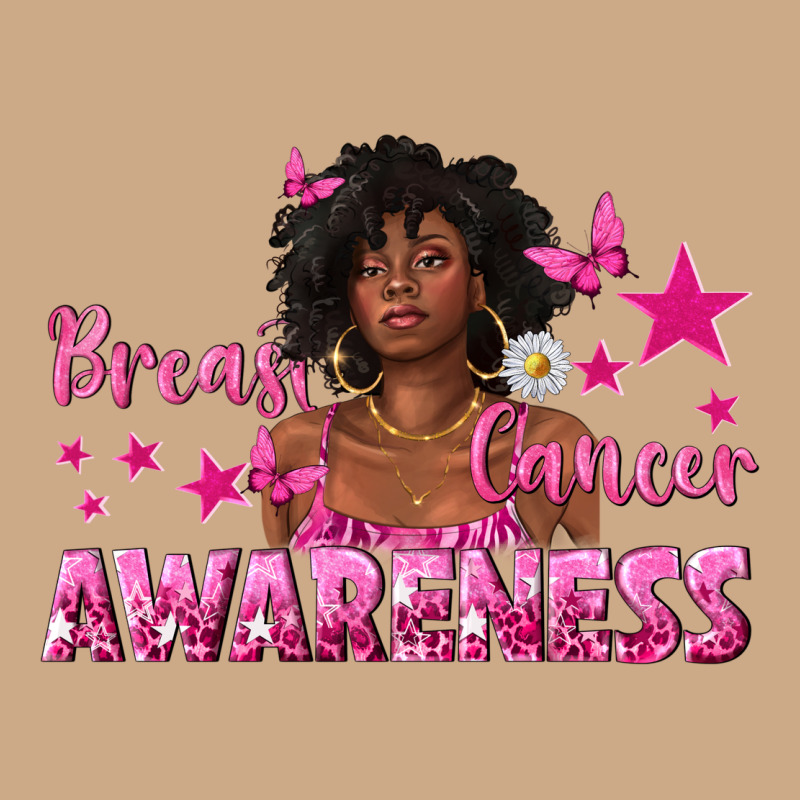 Breast Cancer Awareness With Afro Woman Vintage Hoodie by texasbilliewilder | Teevron