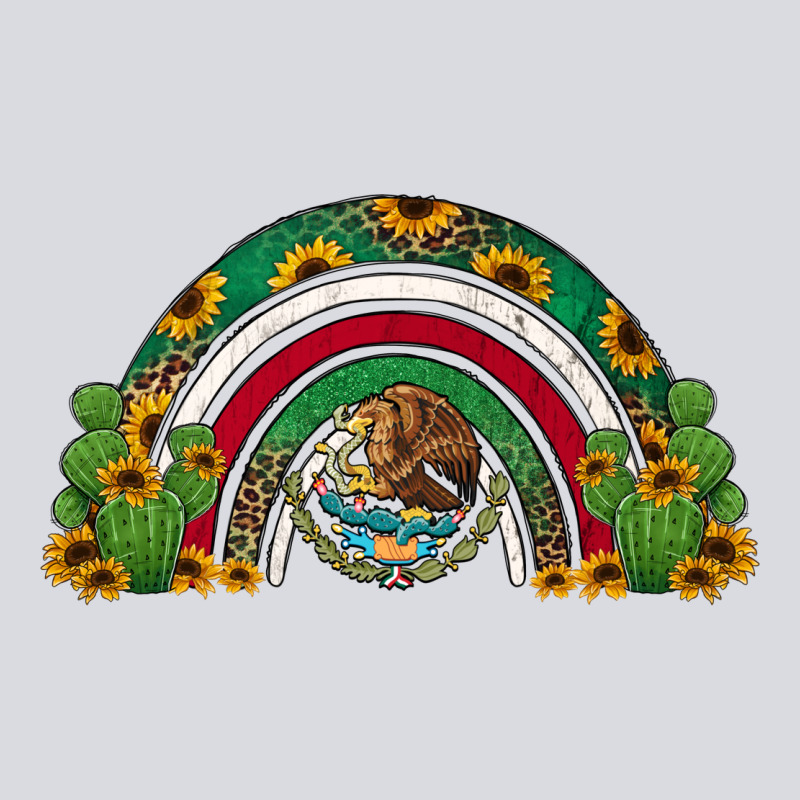 Mexican Flag Cactus And Sunflowers Rainbow Zipper Hoodie by Jasminsmagicworld | Teevron