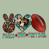 Peace Love Football Urban Heavy Tee | Teevron