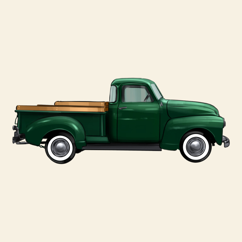 Western Green Truck Right Side View 1 Vintage Tee by FaDigitalArtStudio | Teevron