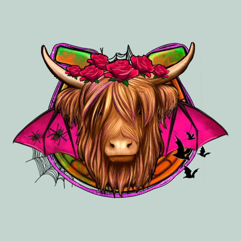 Halloween Highland Cow Horseshoe Zipper Hoodie by Jasminsmagicworld | Teevron