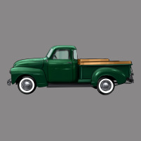 Western Green Truck Right Side View Vintage Tee | Teevron