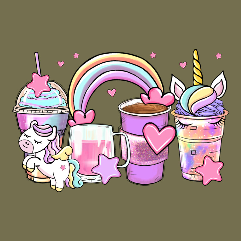 Unicorn Coffee Cups Vintage Hoodie by Zillion Design Studio | Teevron