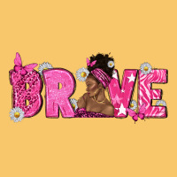 Breast Cancer Brave With Afro Woman Vintage Hoodie | Teevron