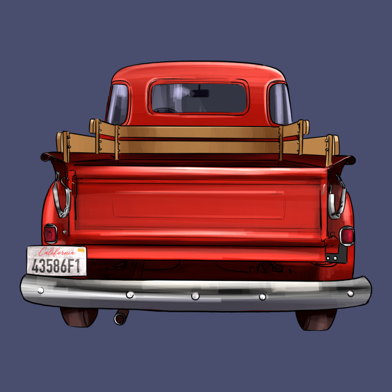 Western Red Truck Back View Vintage Tee by FaDigitalArtStudio | Teevron