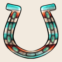 Serape Turquoise Horseshoe Zipper Hoodie | Teevron