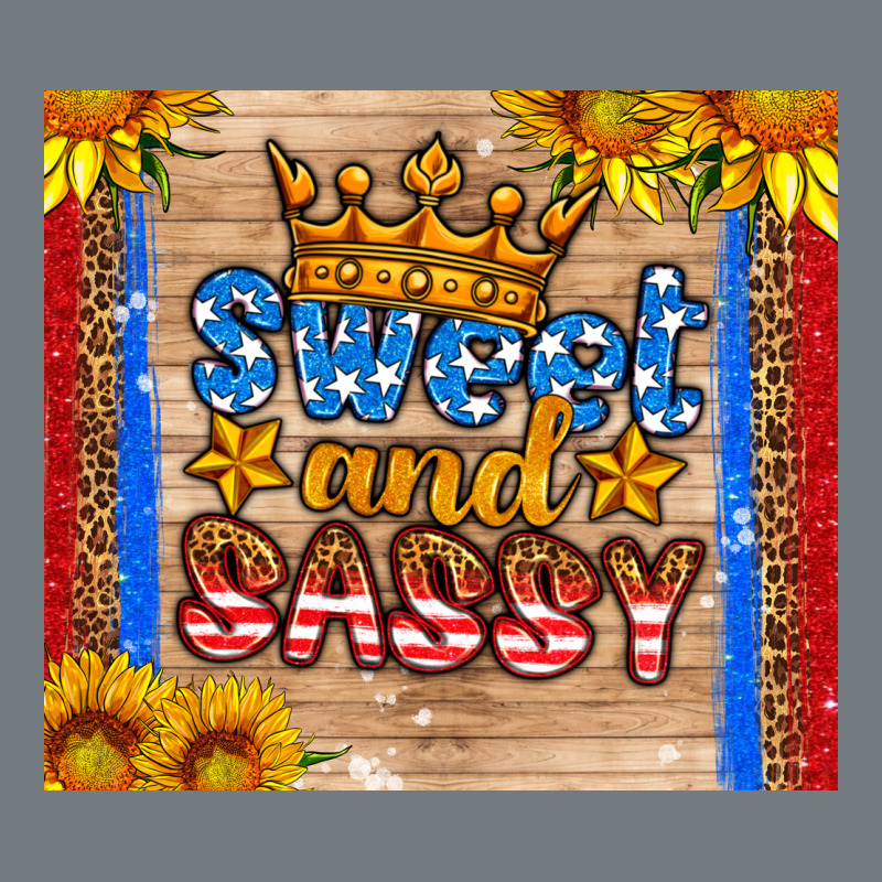 Usa Flag Sweet And Sassy Heavyweight Sweatshirt by HRA Design Shop | Teevron
