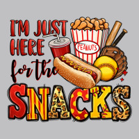 I'm Just Here For The Snacks Softball Classic Tee | Teevron
