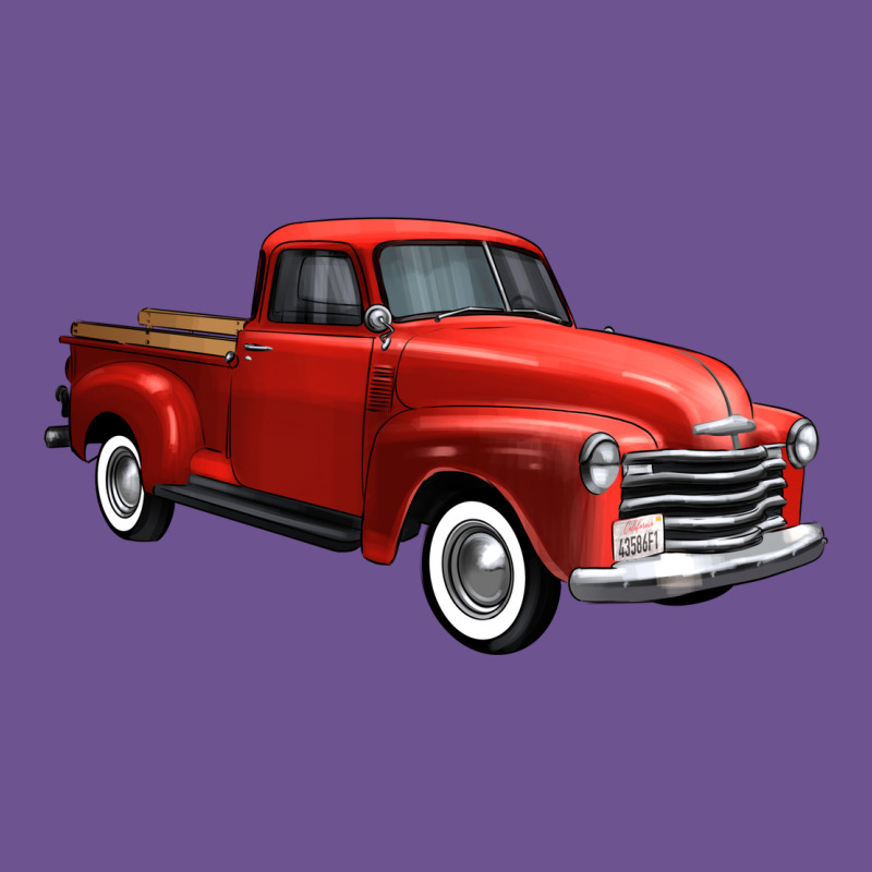 Western Red Truck Right 34 View 1 Vintage Tee by FaDigitalArtStudio | Teevron