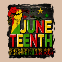 Juneteenth Fist Free Ish Since 1865 With Background Urban Heavy Tee | Teevron
