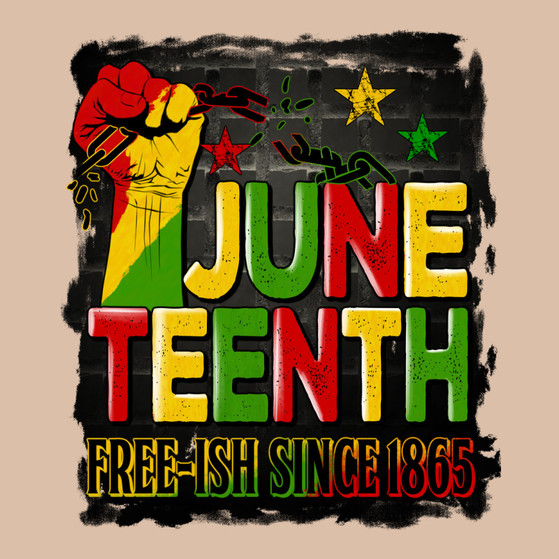 Juneteenth Fist Free Ish Since 1865 With Background Urban Heavy Tee by HRA Design Shop | Teevron
