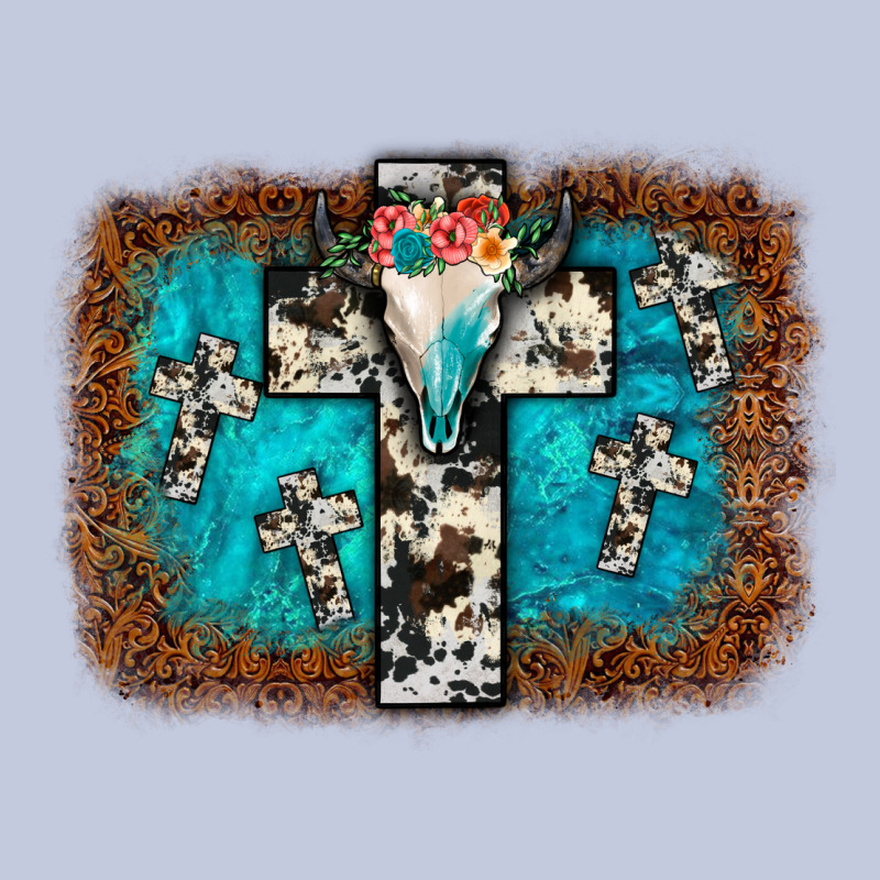 Bull Skull Cross Backgraund Long Sleeve Tee by JahusDesignShop | Teevron