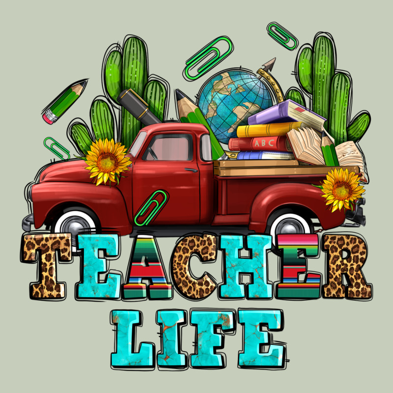 Teacher Life Western Truck And Books Classic Tee by AdoDesignShop | Teevron