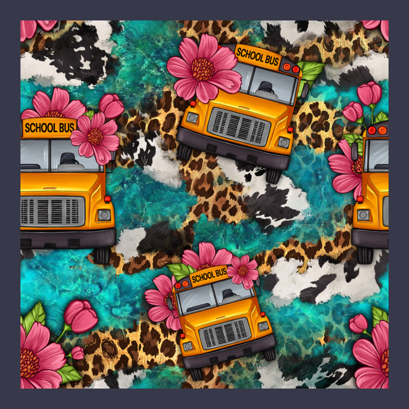 Western School Bus Seamless Pattern Long Sleeve Tee by BundleAndBundleShop | Teevron