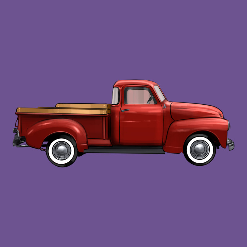 Western Red Truck Right Side View Vintage Tee by FaDigitalArtStudio | Teevron