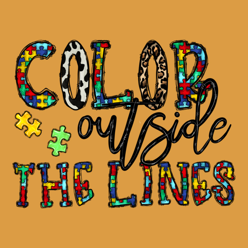Color Outside The Lines Urban Heavy Tee by CowhideDigitalArt | Teevron