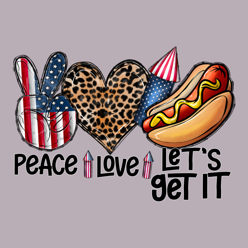 Peace Love Let's Get It Vintage Tee by CowhideDigitalArt | Teevron