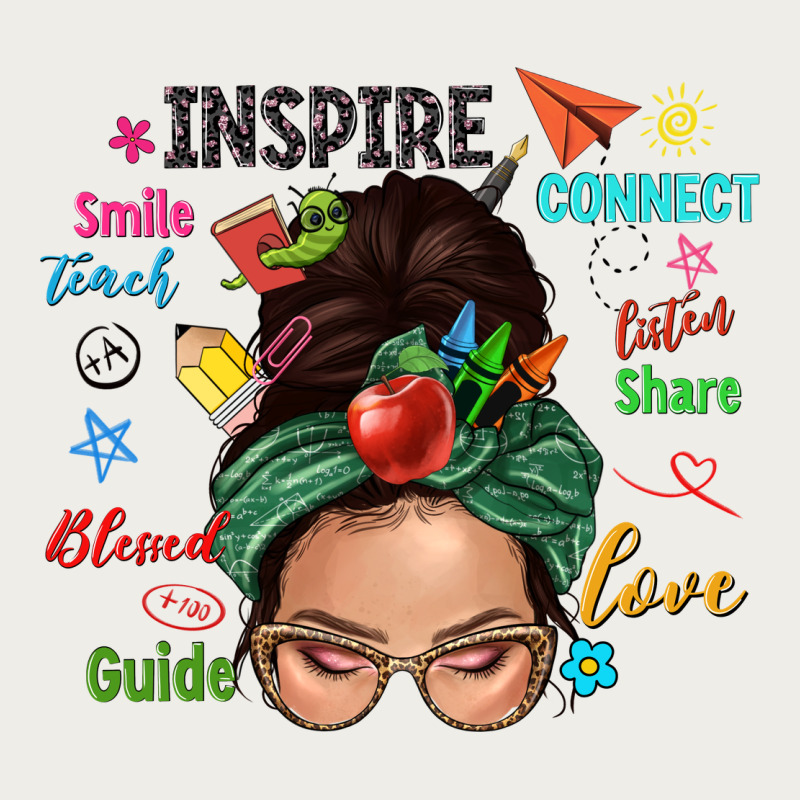 Teacher Messy Bun Caucasian Zipper Hoodie by NancyCooperArtShop | Teevron