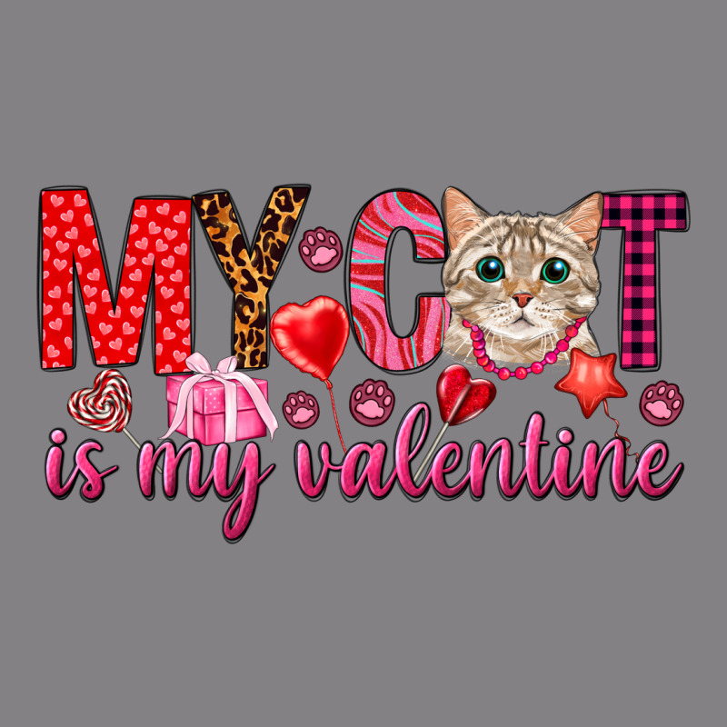My Cat Is My Valentine Heavyweight Hoodie by NancyCooperArtShop | Teevron