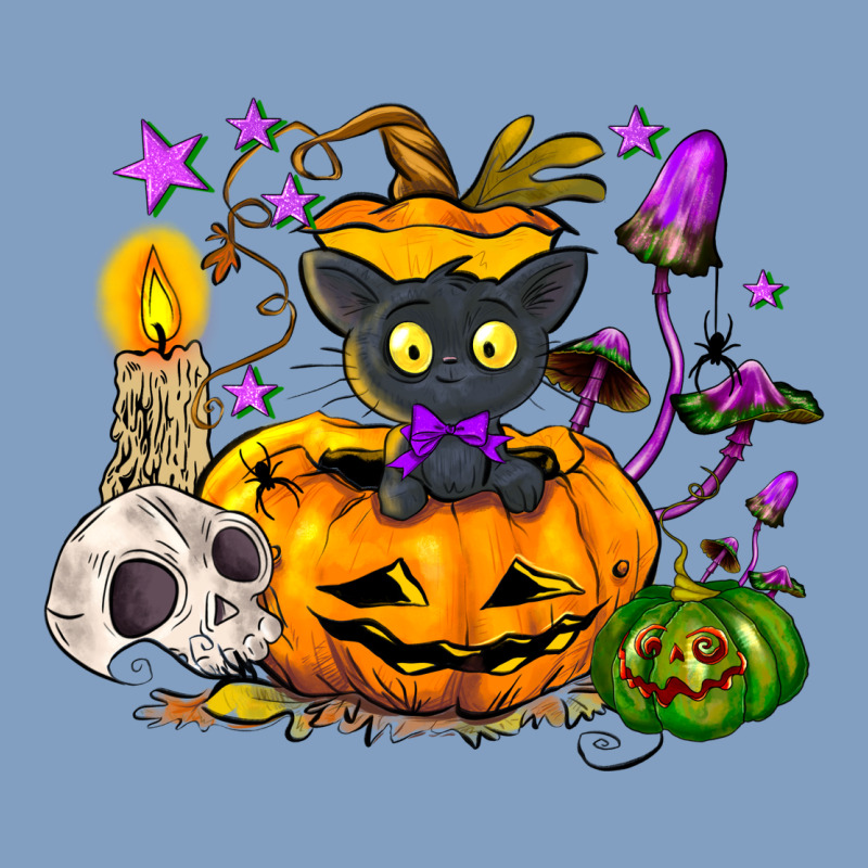 Black Cat Pumpkin Urban Hoodie by NancyCooperArtShop | Teevron