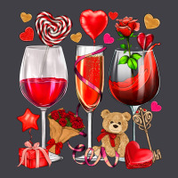 Valentines Day Wine Glasses Heavyweight Hoodie | Teevron