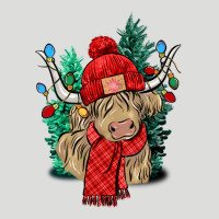 Red Christmas Long Haired Cow Zipper Hoodie | Teevron
