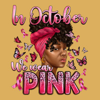 In October We Wear Pink With Afro Woman Premium Hoodie | Teevron