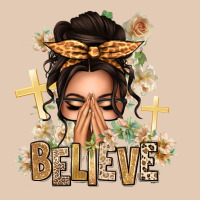 Believe Praying Caucasian Messy Bun Urban Hoodie | Teevron