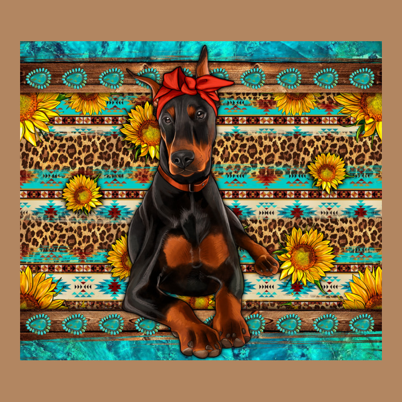 Doberman With Western Background Long Sleeve Tee by Artiststas | Teevron