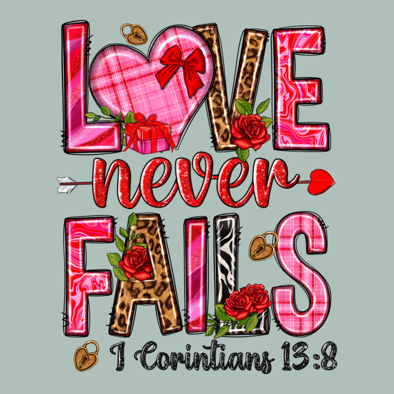 Love Never Fails I Corintians 13 8 Heavyweight Hoodie by NancyCooperArtShop | Teevron