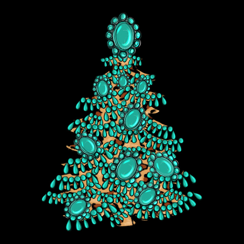 Christmas Tree With Gemstones Premium Sweatshirt by MaliasSmallBusiness | Teevron