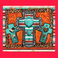 Turquoise Gemstone Crosses Zipper Hoodie | Teevron