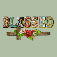 Blessed And Floral Cross Urban Heavy Tee | Teevron