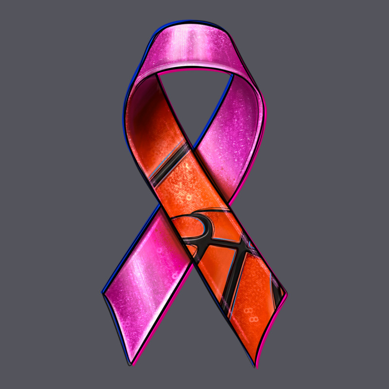 Breast Cancer Ribbon Basketball Vintage Hoodie by texasbilliewilder | Teevron