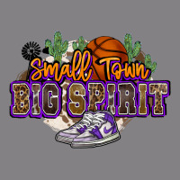 Small Town Big Spirit Basketball Heavyweight Hoodie | Teevron