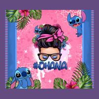Ohana Stitch Messy Bun Vintage Hoodie | Teevron