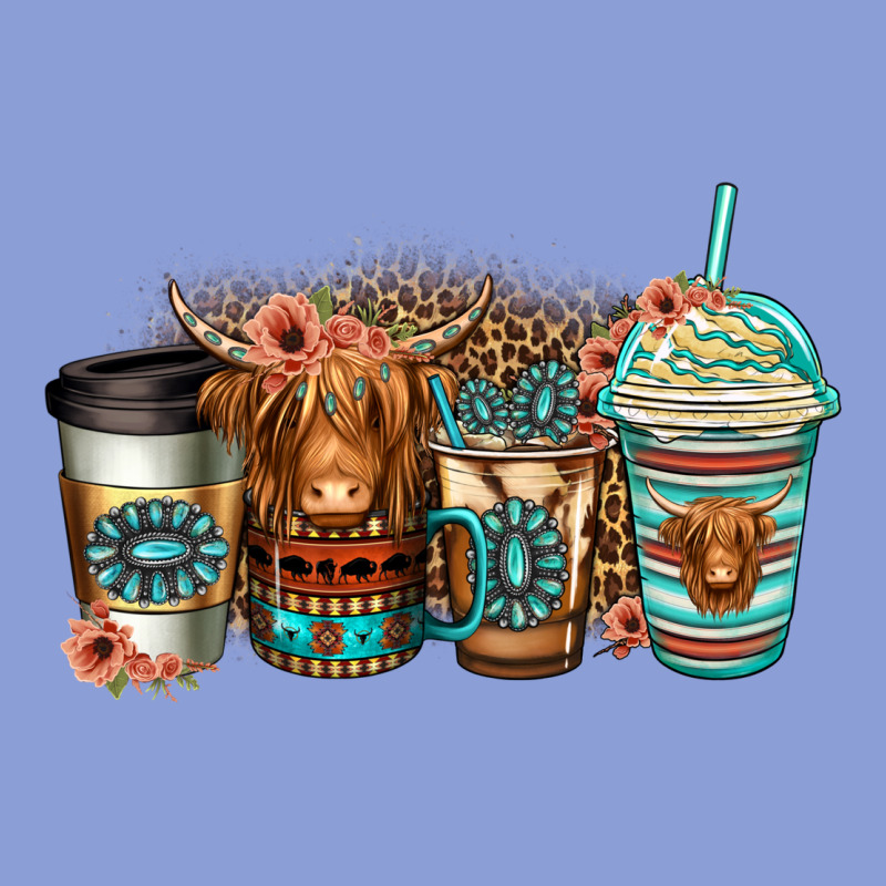 Serape Floral Longhaired Cow Coffee Cups Long Sleeve Tee by Jasminsmagicworld | Teevron